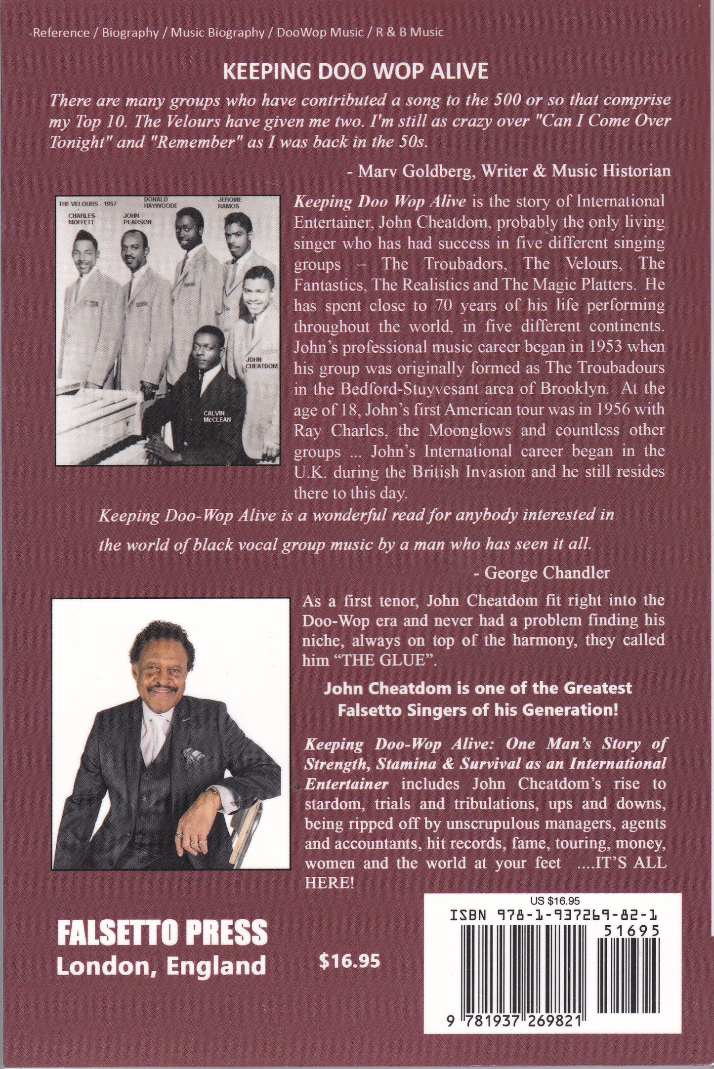 Keeping Doo Wop Alive: One Man's Story of Strength, Stamina and Survival as an Entertainer